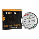 Bilovit Apvalus pirties termometras su higrometru