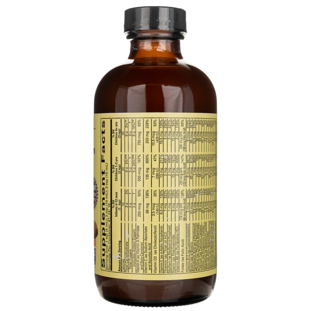 ChildLife Multi Vitamin &amp; Mineral, natūralaus apelsinų ir mangų skonio - 237 ml
