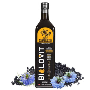 Bilovit Šaltai spaustas juodgrūdžių aliejus - 1000 ml - Magnis.lt