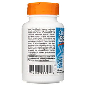Doctor's Best virškinimo fermentai - 90 kapsulių - Magnis.lt
