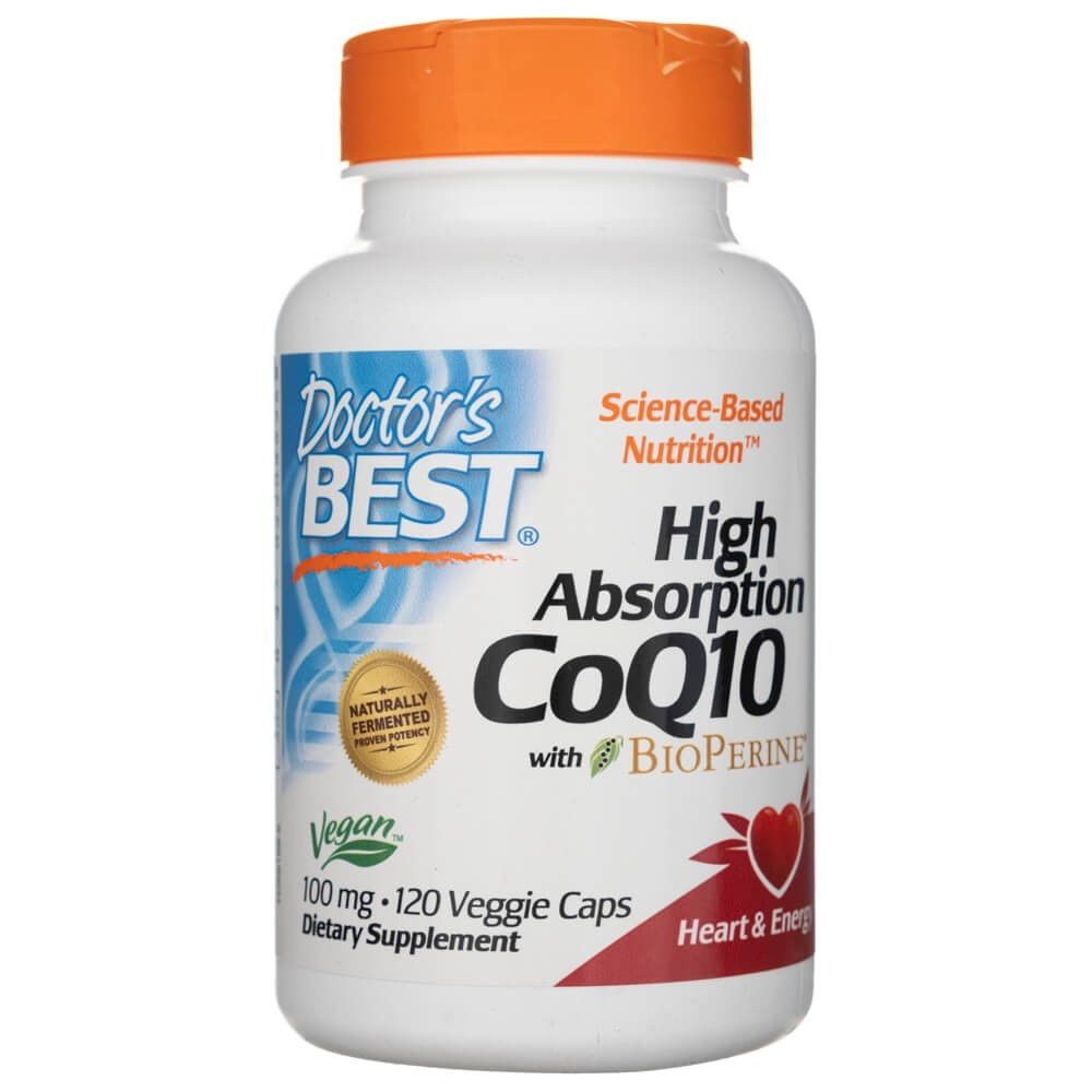 Doctor's Best High Absorption CoQ10 su BioPerinu 100 mg - 120 kapsulių