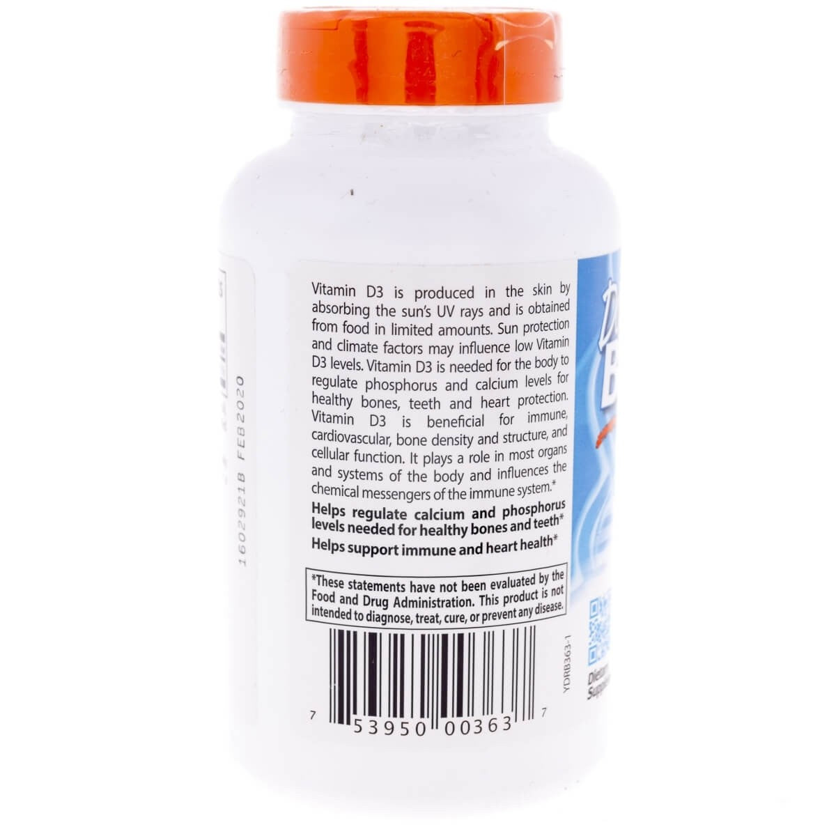 Doctor's Best vitaminas D3 5000 TV - 720 minkštųjų gelių - Magnis.lt