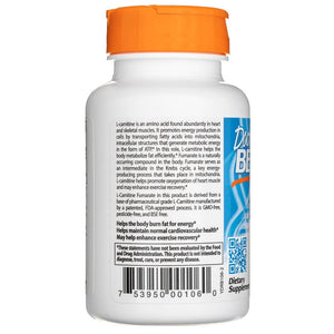 Geriausias gydytojo L-karnitino fumaratas su Biosint karnitinais 855 mg - 60 kapsulių