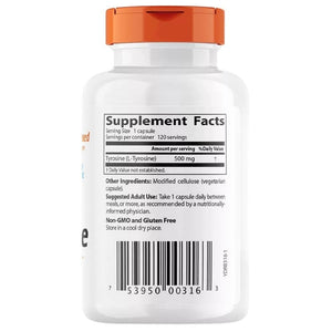 Doctor's Best L-Tyrosine 500 mg - 120 kapsulių