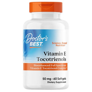 Doctor's Best vitaminas E, tokotrienoliai 50 mg - 60 kapsulių