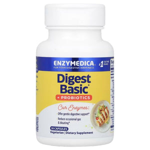 Enzymedica Ekologiškas obuolių sidro actas 355 mg - 60 kapsulių