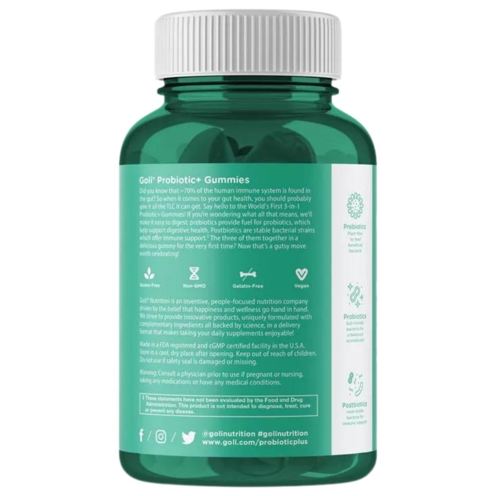 Goli Nutrition Pre + Post + Probiotikai - 60 gelių - Magnis.lt