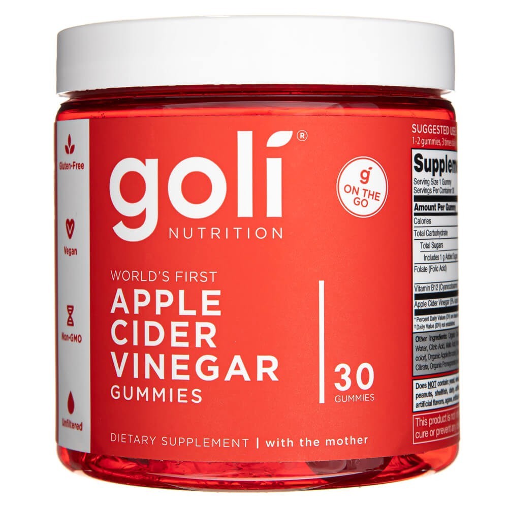 Goli Nutrition obuolių sidro acto kramtomosios gumos - 30 kramtomųjų gumų
