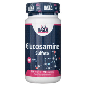 Haya Labs gliukozamino sulfatas 500 mg - 90 kapsulių