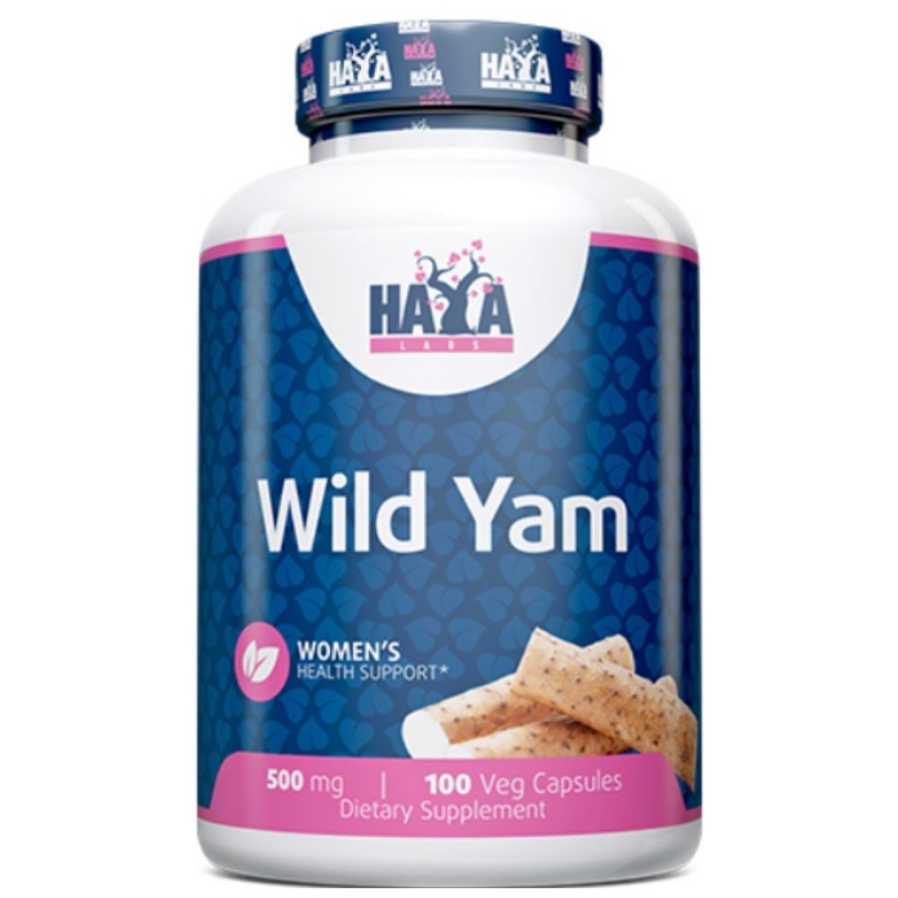Haya Labs Laukinių batatų šaknys 500 mg, batatų šaknys - 100 kapsulių