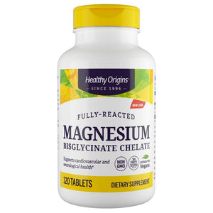 Sveikos kilmės magnis, magnio chelatas 200 mg - 120 tablečių