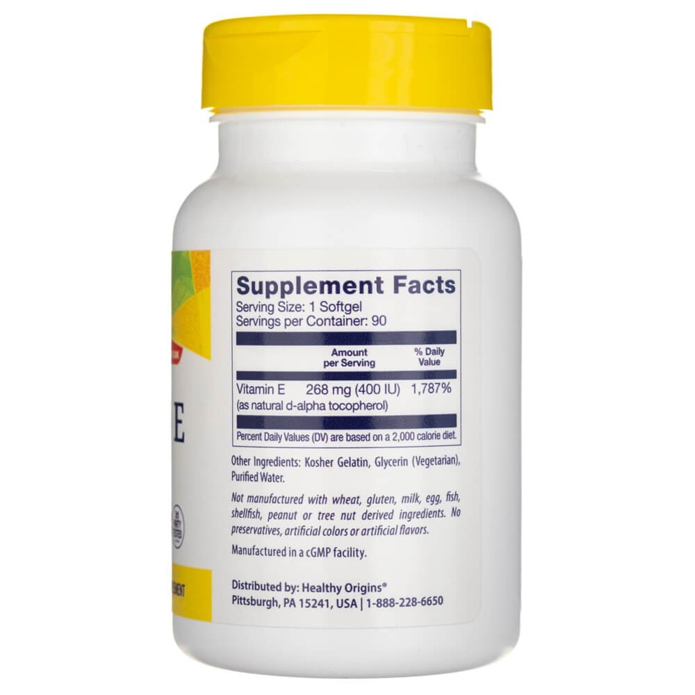 Sveikos kilmės vitaminas E-400 - 90 minkštųjų gelių - Magnis.lt