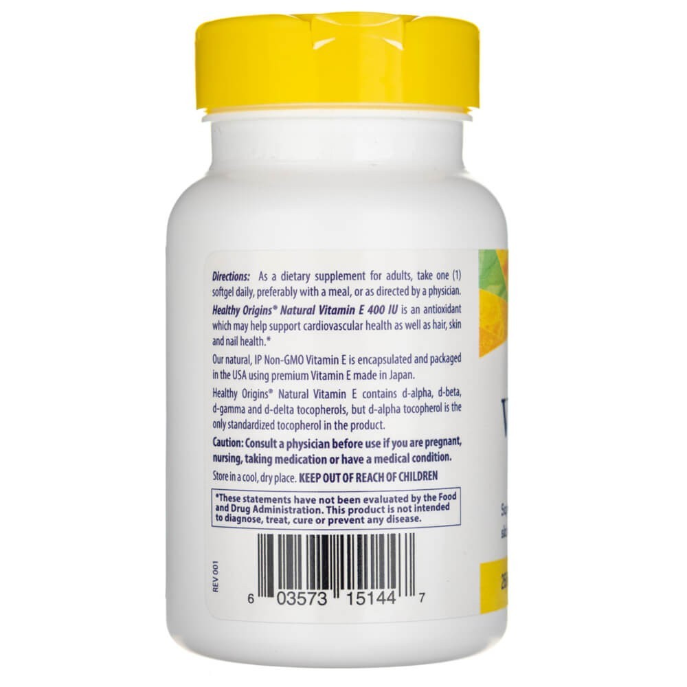 Sveikos kilmės vitaminas E-400 - 90 minkštųjų gelių - Magnis.lt