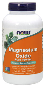 Magnesium Oxide, Pure Powder - 227 grams - NOW Foods