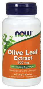Olive Leaf Extract, 500mg - 60 vcaps - NOW Foods