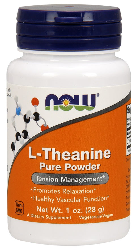 L-Theanine, Pure Powder - 28 grams - NOW Foods