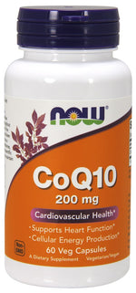 CoQ10, 200mg - 60 vcaps - NOW Foods