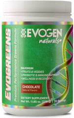 Evogreens Naturals, Chocolate - 336 grams - Evogen