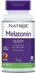 Melatonin Fast Dissolve, 1mg - 90 tablets - Natrol