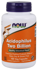 Acidophilus Two Billion - 100 vcaps - NOW Foods