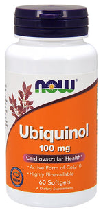 Ubiquinol, 100mg - 60 softgels - NOW Foods