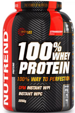 100% Whey Protein, Strawberry - 2250 grams - Nutrend
