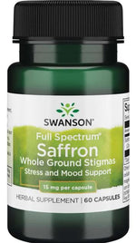 Full Spectrum Saffron, 15mg - 60 caps - Swanson
