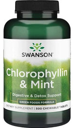 Chlorophyllin & Mint - 500 chewable tablets - Swanson