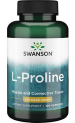 L-Proline, 500mg - 100 caps - Swanson