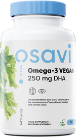 Omega-3 Vegan, 250mg DHA - 60 vegan softgels - Osavi