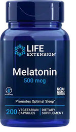 Melatonin, 500mcg - 200 vcaps - Life Extension