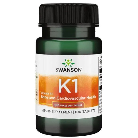 Vitamin K1, 100mcg - 100 tablets - Swanson