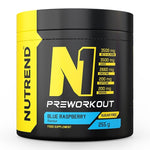 N1 Pre-Workout, Blue Raspberry - 255 grams - Nutrend