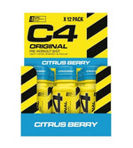 C4 Original Pre-Workout Shot, Citrus Berry - 12 x 60 ml. - Cellucor