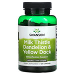 Milk Thistle Dandelion & Yellow Dock - 120 caps - Swanson