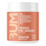 Thavage Pre-Workout, Peach Bum - 520 grams - Raw Nutrition
