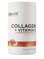 Collagen + Vitamin C, Peach - 400 grams - OstroVit