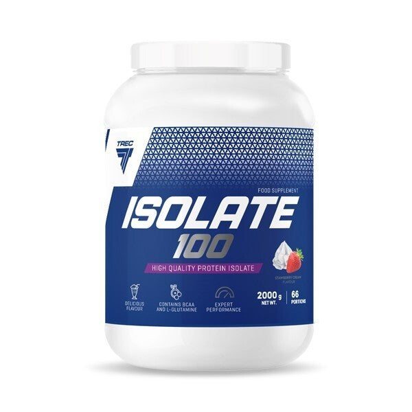 Isolate 100, Creamy Strawberry - 2000 grams - Trec Nutrition
