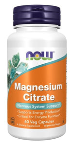 Magnesium Citrate, 400mg - 60 vcaps - NOW Foods