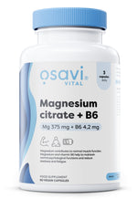 Magnesium Citrate + B6, 375mg + 4.2mg - 90 vcaps - Osavi