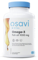 Omega-3 Fish Oil Molecularly Distilled, 1000mg (Lemon) - 120 softgels - Osavi