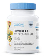 Primrose Oil with Vitamin A & E, 1800mg - 60 softgels - Osavi