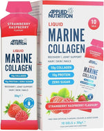 Liquid Marine Collagen, Strawberry Raspberry - 10 x 30g - Applied Nutrition
