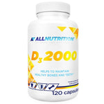 Vit D3 2000, 2000 IU - 120 caps - Allnutrition