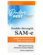 SAM-e, 400mg Double-Strength - 60 tablets - Doctor's Best