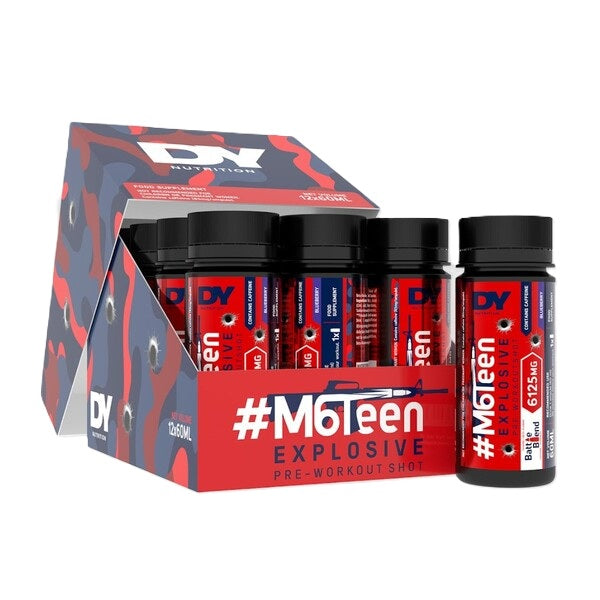 #M6Teen Explosive Pre-Workout Shot, Blueberry - 12 x 60ml. - Dorian Yates