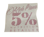 5% Nutrition Window Cling, White & Red - 5% Nutrition