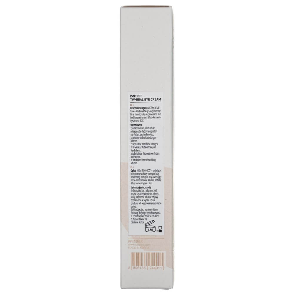 Isntree TW-Real akių kremas nuo raukšlių - 30 ml