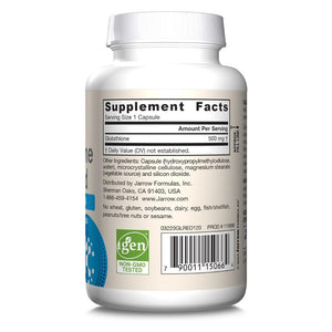 Jarrow Formulas Glutationas sumažintas 500 mg - 120 kapsulių