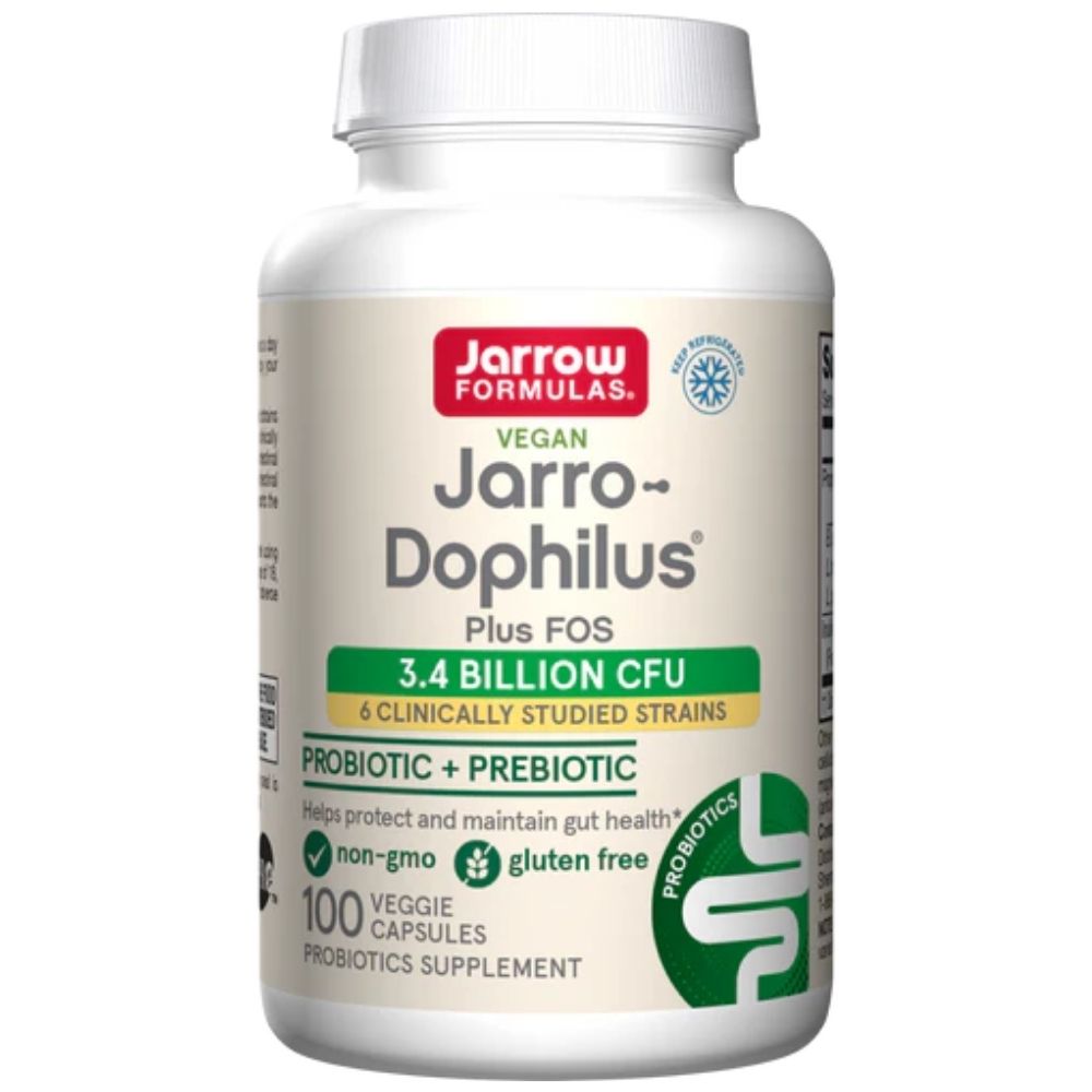 Jarrow Formulas Jarro-Dophilus + FOS (sinbiotinis preparatas) - 100 kapsulių